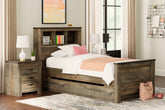 Diamond Furniture - Ashley Furniture - Trinell Twin Bookcase Bed with 1 Large Storage Drawer - Twin Bookcase Bed with 1 Large Storage Drawer - B446B22